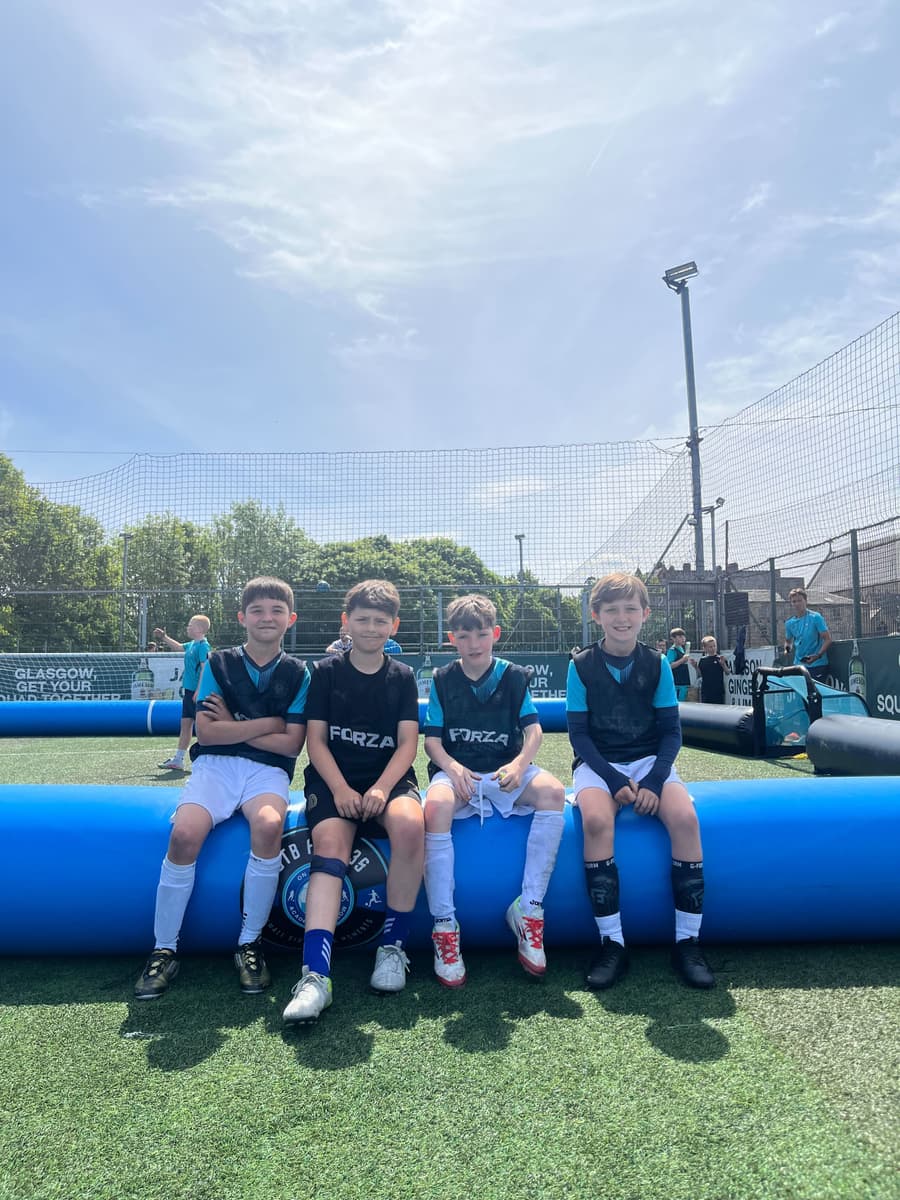 Children playing in a Fast3s match