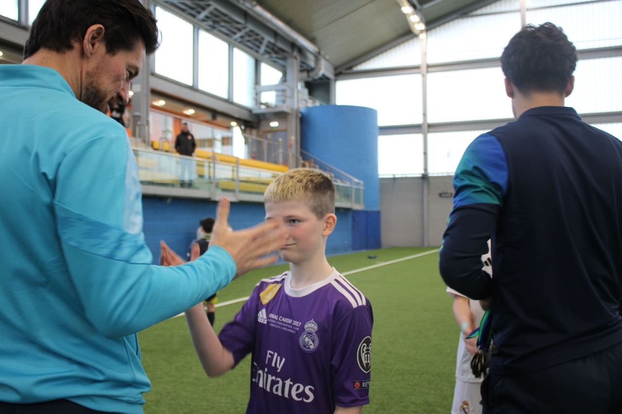 Youth players celebrating