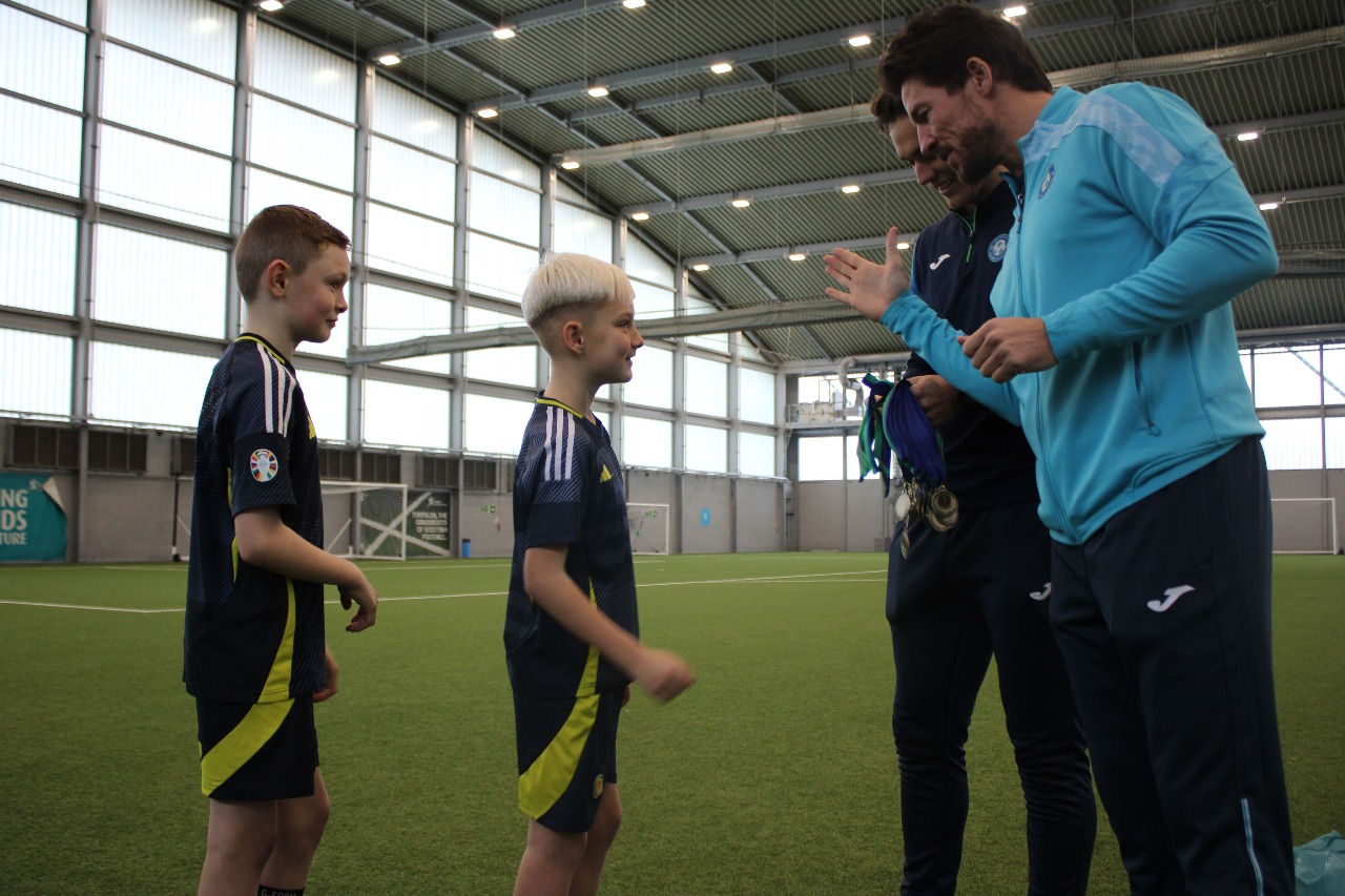 Children playing in a Fast3s match